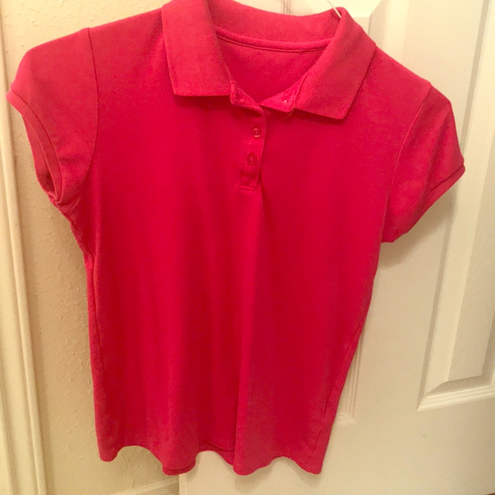 Pink polo shirt